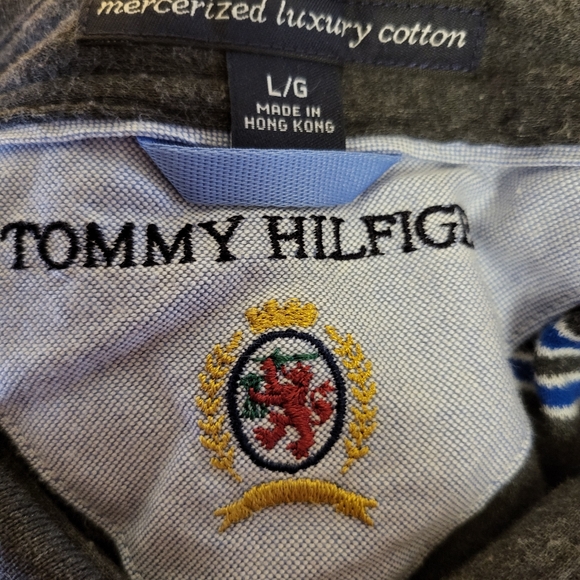 Vintage Tommy Hilfiger Striped Polo Large - Picture 3 of 3